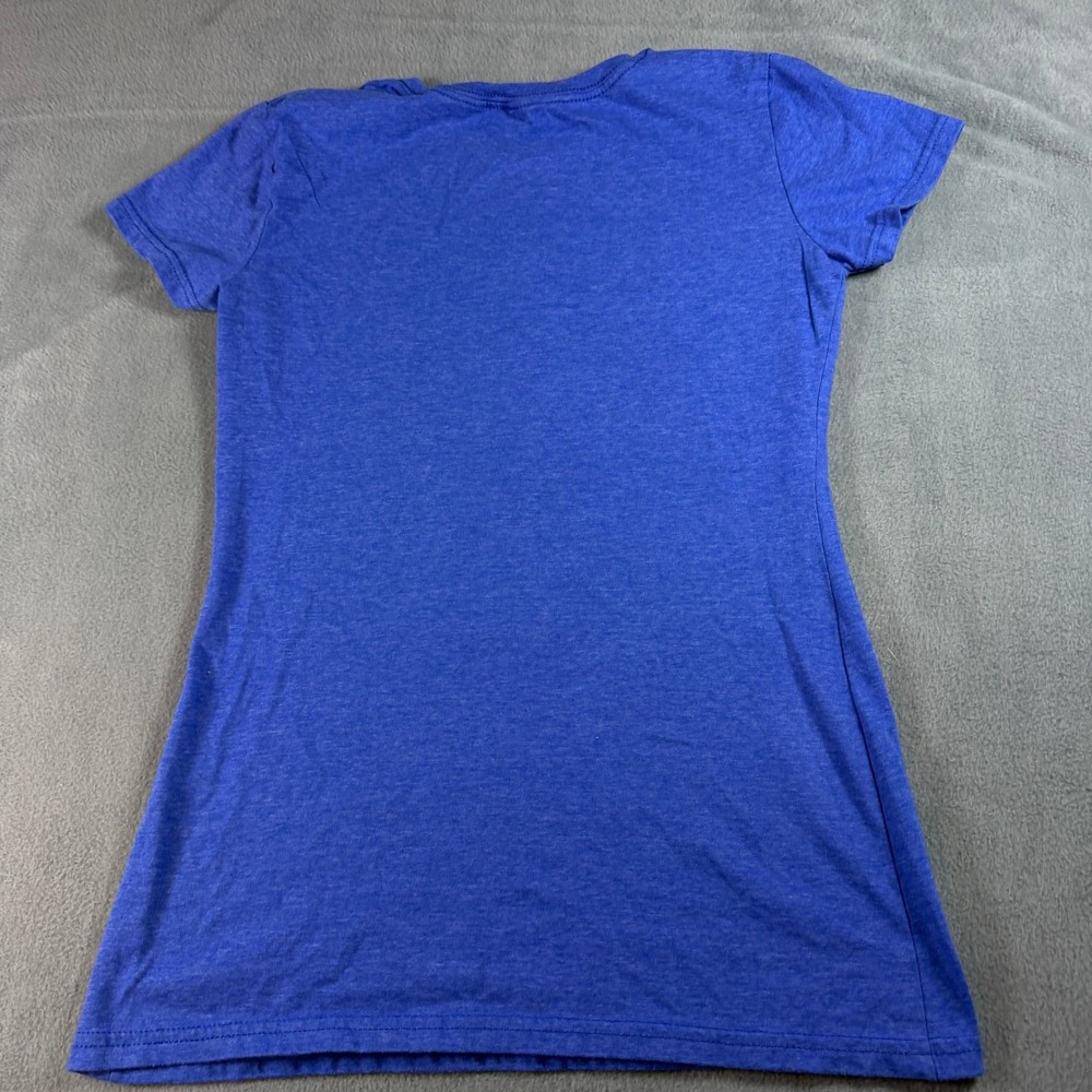 Instant Message Best Aunt Ever Graphic Tee Blue Heather Short Sleeve Shirt Small - Picture 4 of 4